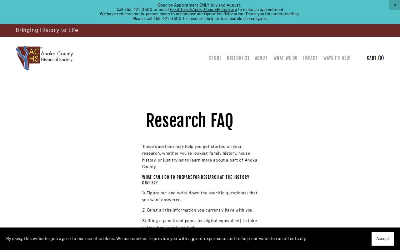 Blaine previous residents house-history research guidance from Anoka County Historical Society